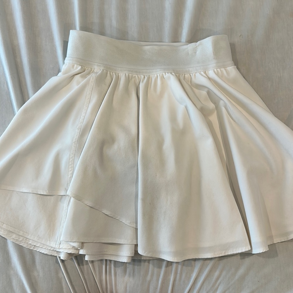 White lulu skort
